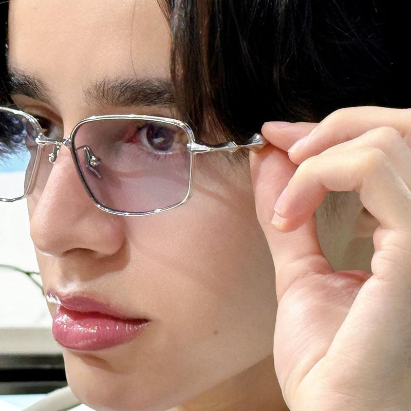 Square Retro Metal Frame Sunglasses