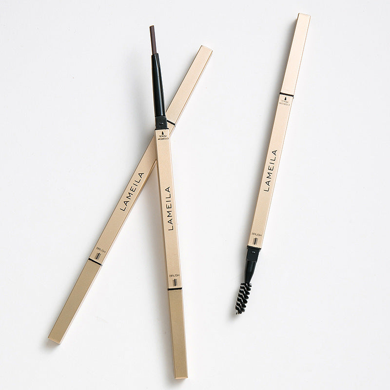 Small gold bar eyeliner brush