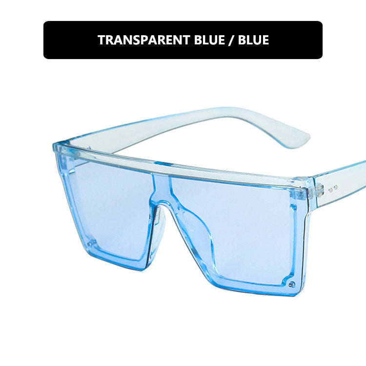 Purple Retro Square Frame Sunglasses