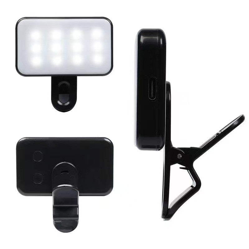 Portable Clip-On LED Fill Light with Adjustable Gooseneck
