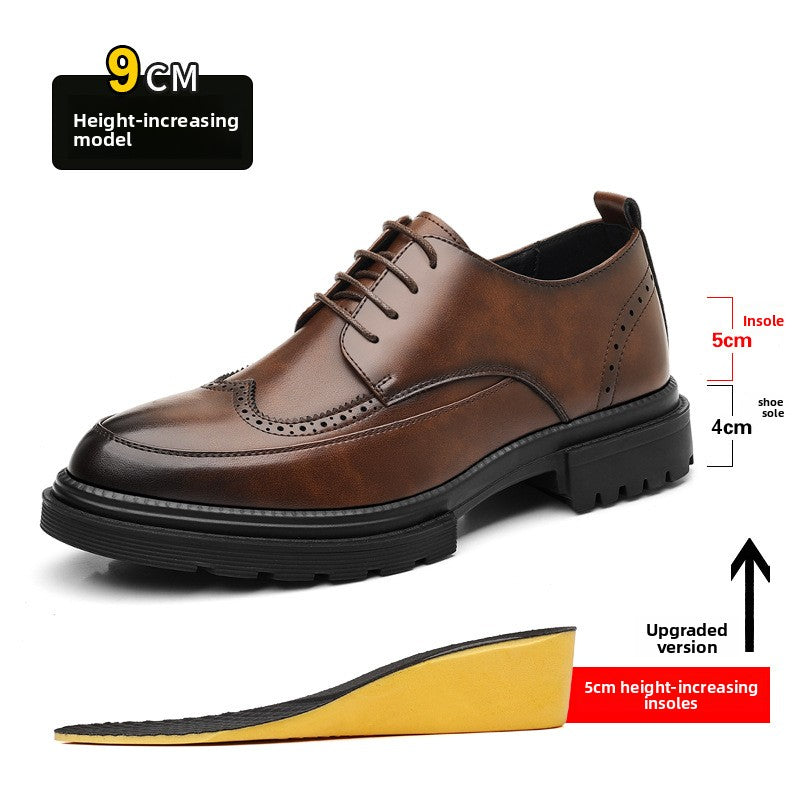 Inner Height Increase of 9cm Casual Groom Wedding Shoes