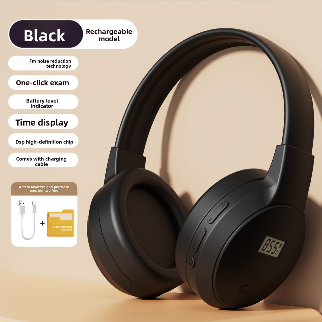 CET Exam Headphones with FM Radio and Bluetooth