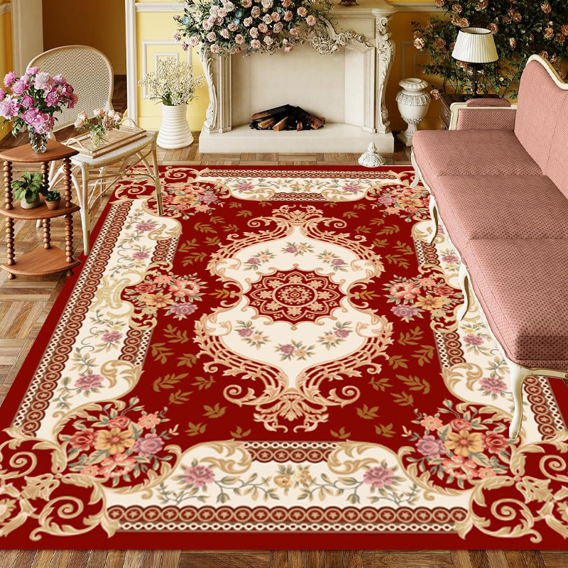 Retro Elegant Imitation Cashmere Floor Mat