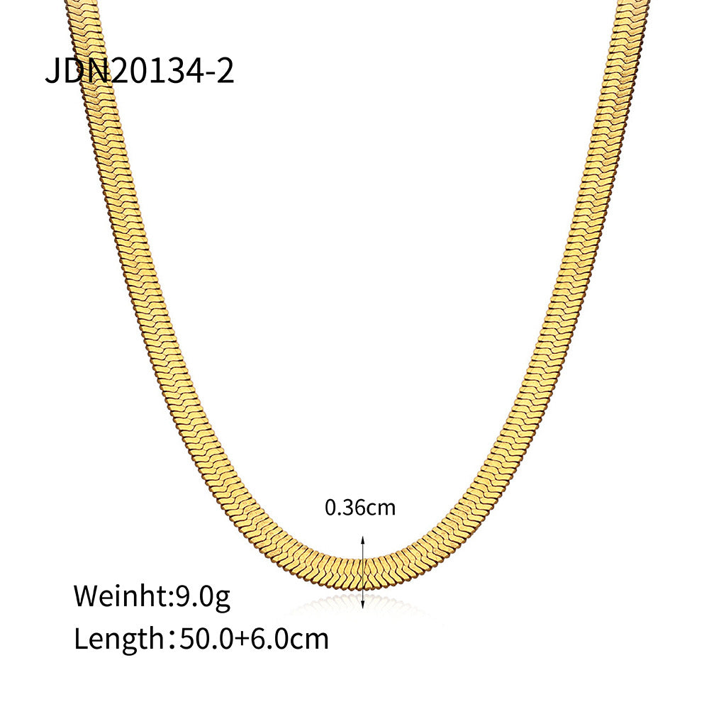 Snake bone chain necklace