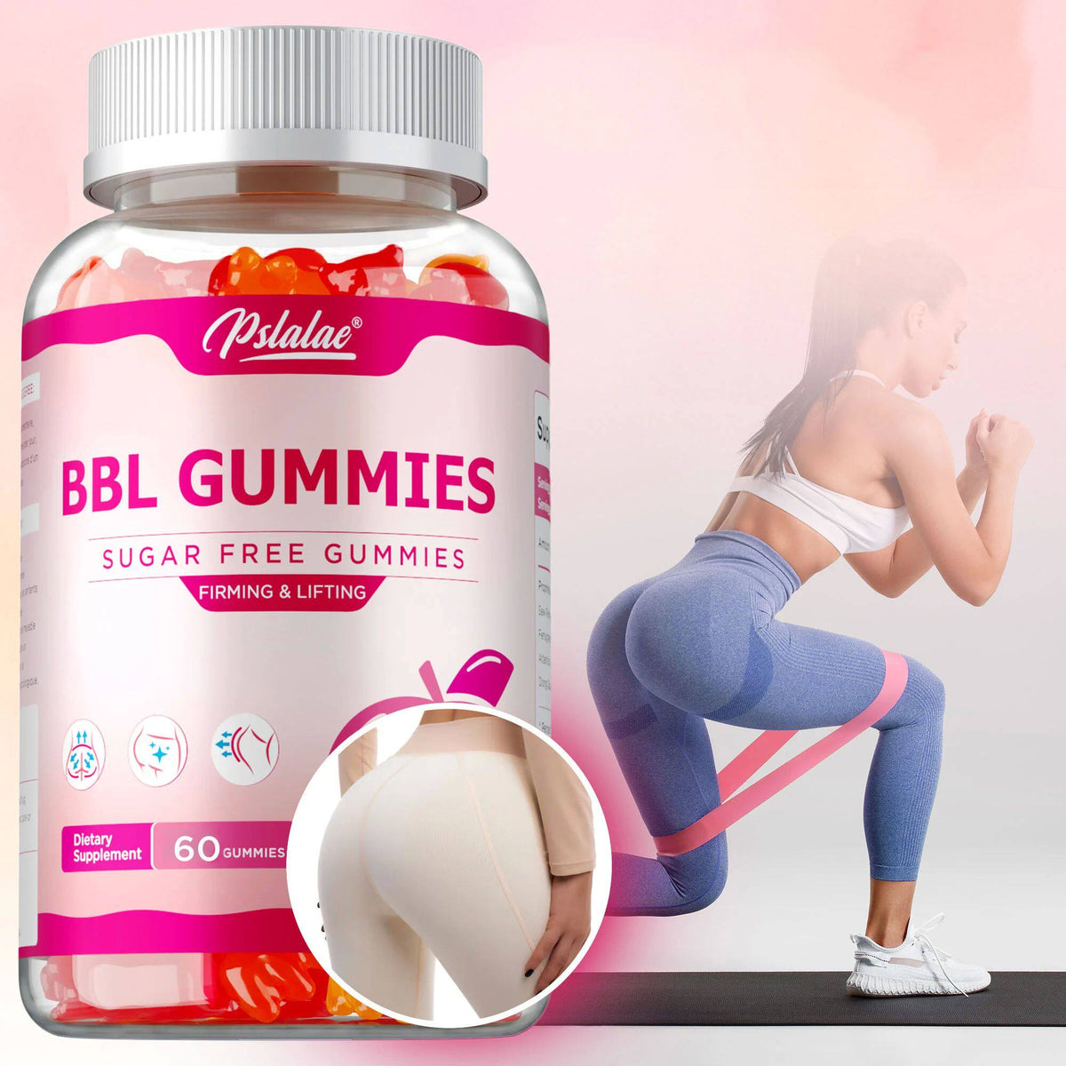 BBL Gummies for Body Shaping and Butt Enhancement