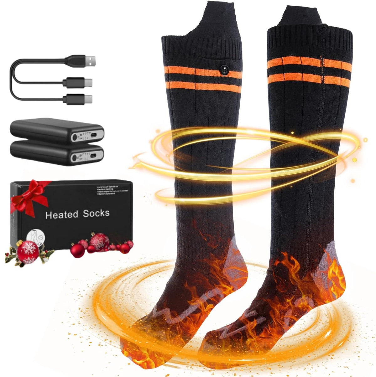 Smart App Control Electric Heated Socks