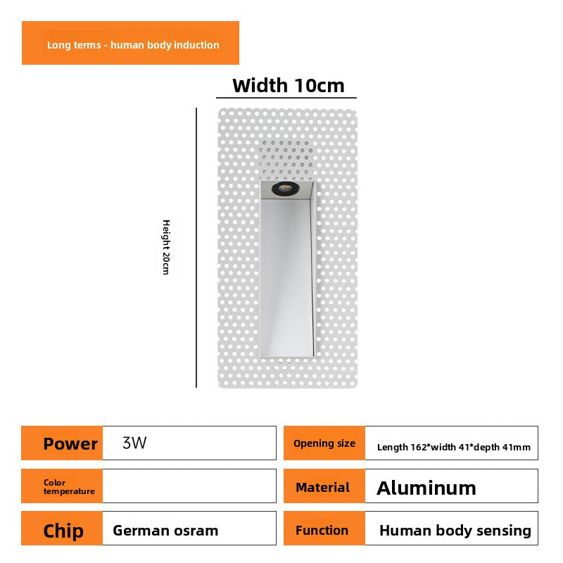 Borderless Human Sensor LED Step Light