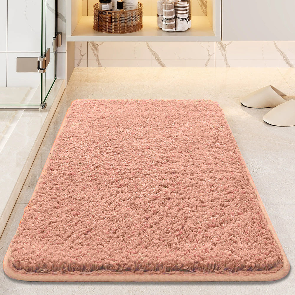 Absorbent Anti-Slip Plush Bath Mat
