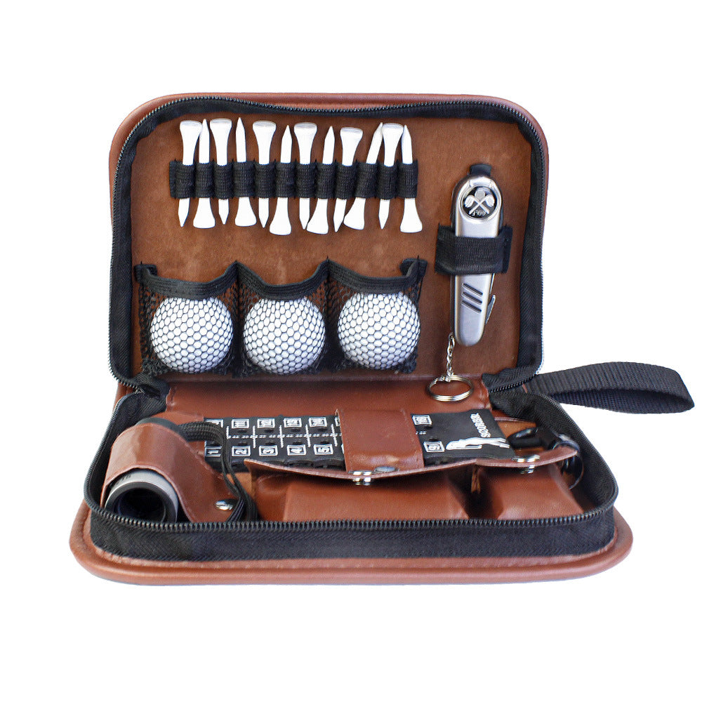 Golf kit outdoor sports golf bag ball nail scorecard multifunctional storage bag