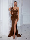 Solid-color dress