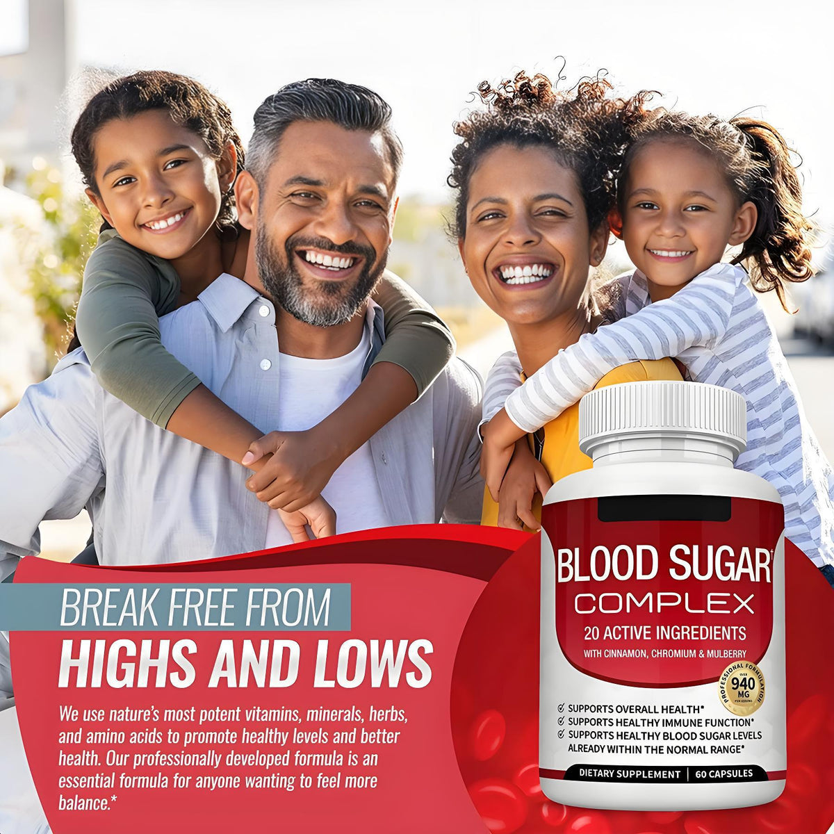 Blood Sugar Support Supplement Capsules