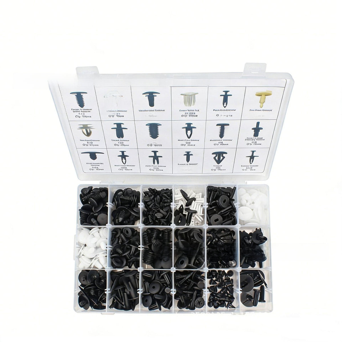 Automotive Plastic Fastener Clips with Pry Tools