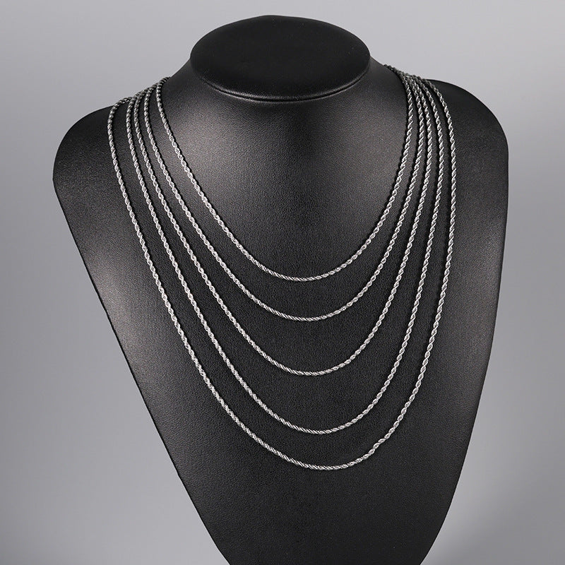 Twisted Hemp Necklace with Fade-Resistant Design ? Unique Hemp Cord Naked Necklace