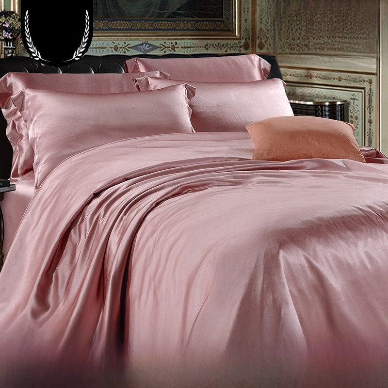 Heavy Weight Double-Sided Imitation Silk Four-Piece Set