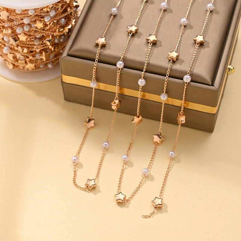 Fashion Imitation Pearl Chain Jewelry