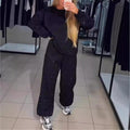 Women's Rhinestone Hoodie Jogger Set
