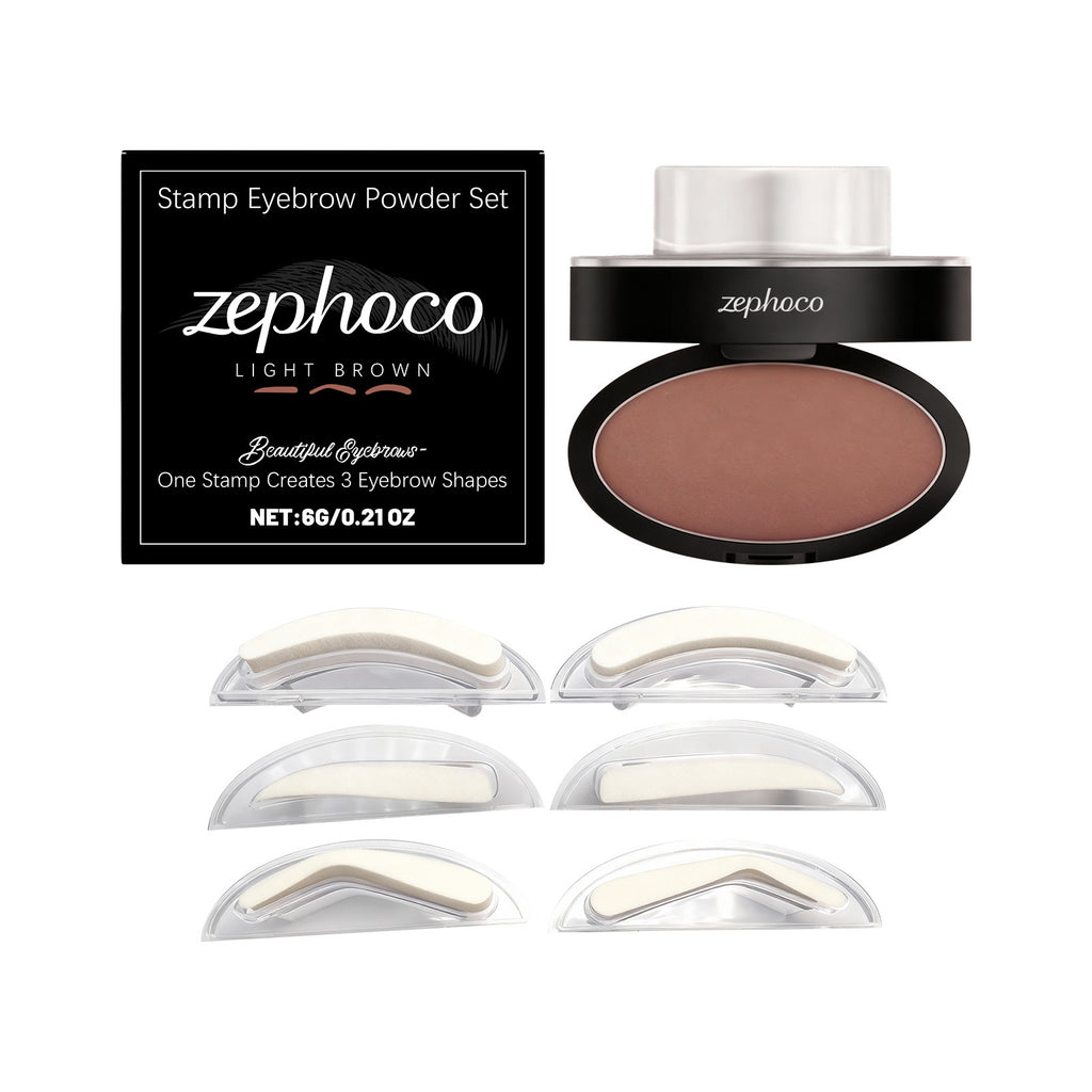 Stamp Eyebrow Powder Set with Stencils
