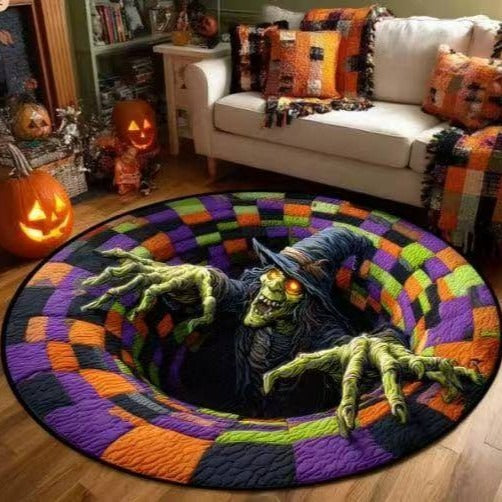 Halloween Christmas Round Carpet