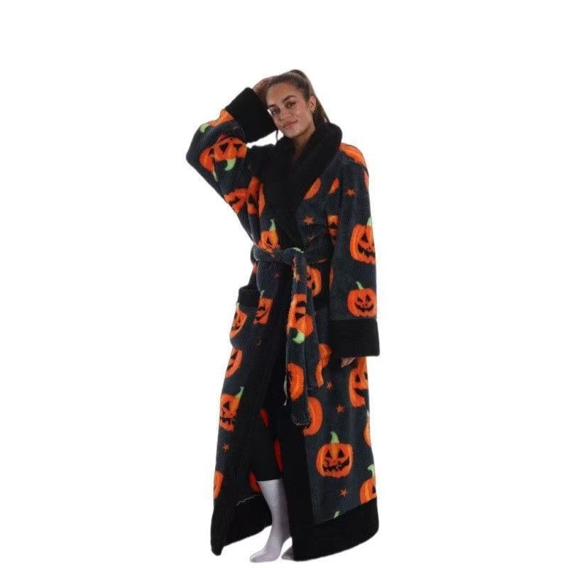 Fleece Bathrobe with Hood