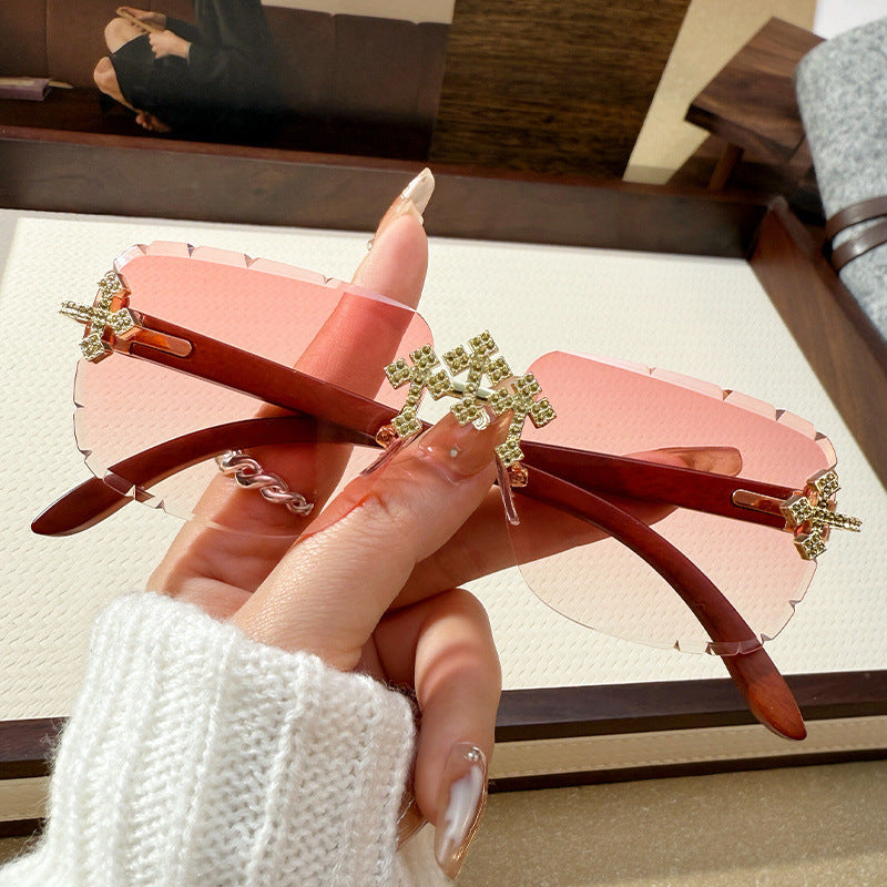 Large Square Frame Sunglasses