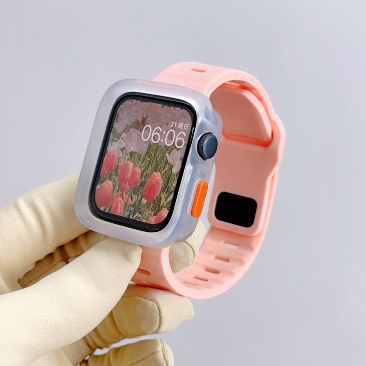 Apple Watch Silicone Strap and Protective Case