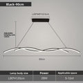 Modern Minimalist LED Linear Pendant Light for Dining Room and Bar