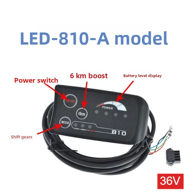810 LED Display Instrument with Gear Shift