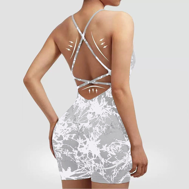 Women's Yoga Jumpsuit with Shorts