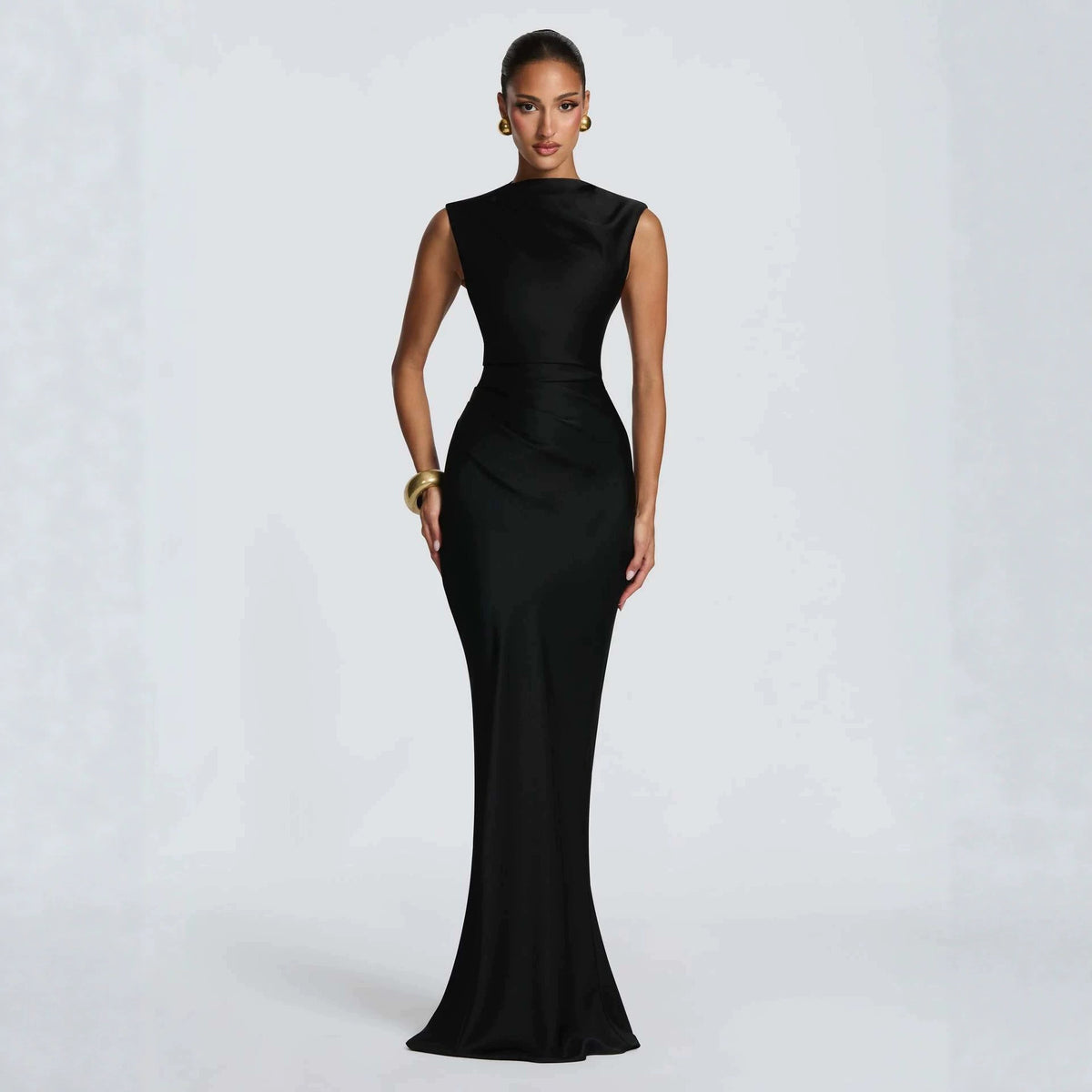 Sleeveless Fishtail Evening Gown
