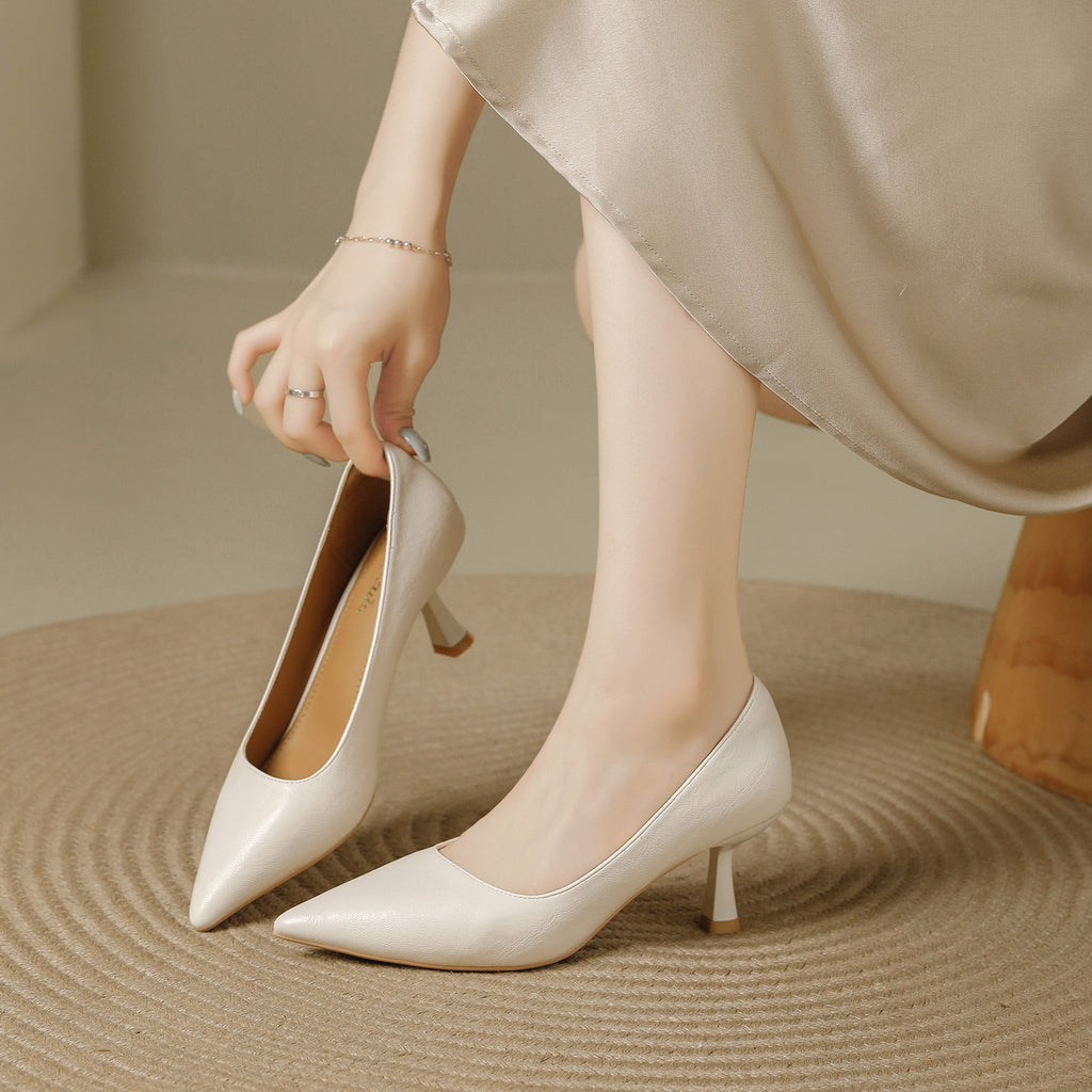 Retro Pointed Toe Pumps