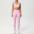 Seamless Solid Color Knitted Yoga Wear