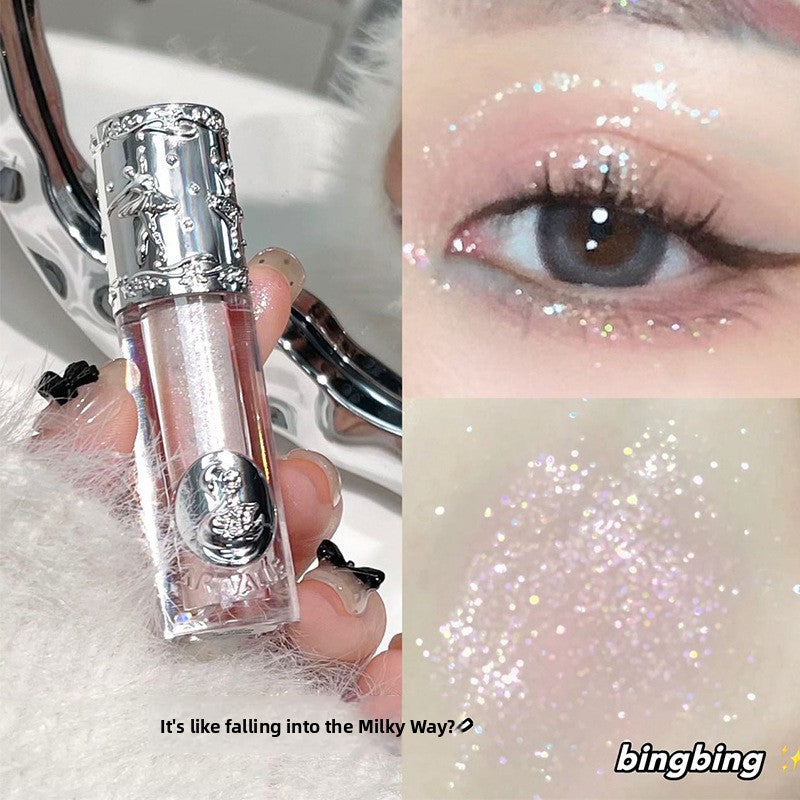 Fine glittering translucent liquid eyeshadow liquid