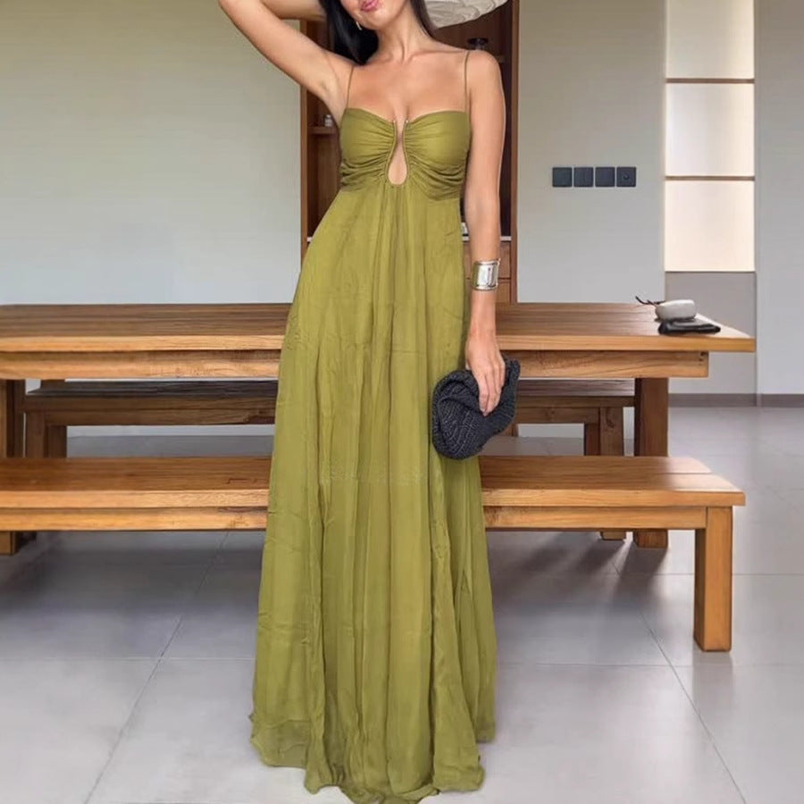 Womens Summer Spaghetti Strap Dress