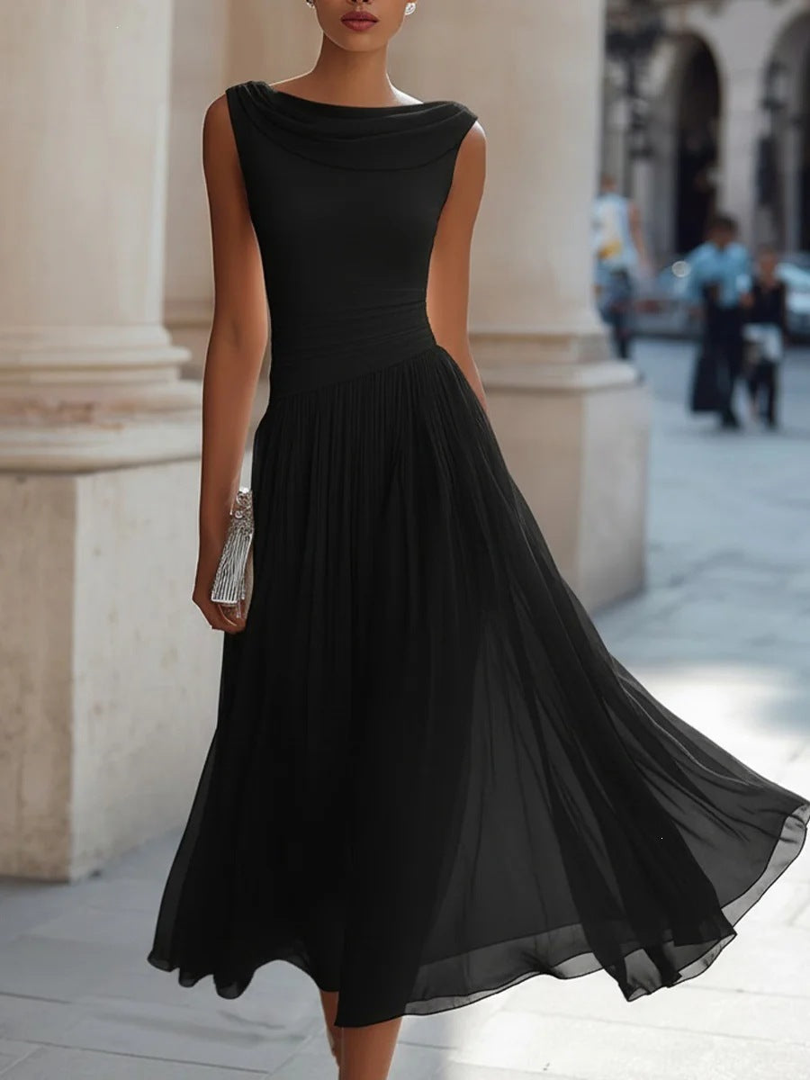 Elegant Party Swing Neck Dress