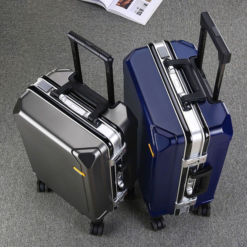 Durable aluminum frame trolley case