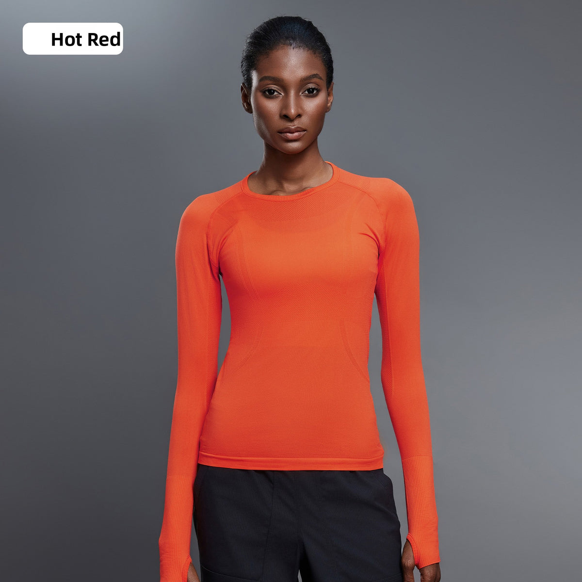 Seamless yoga top