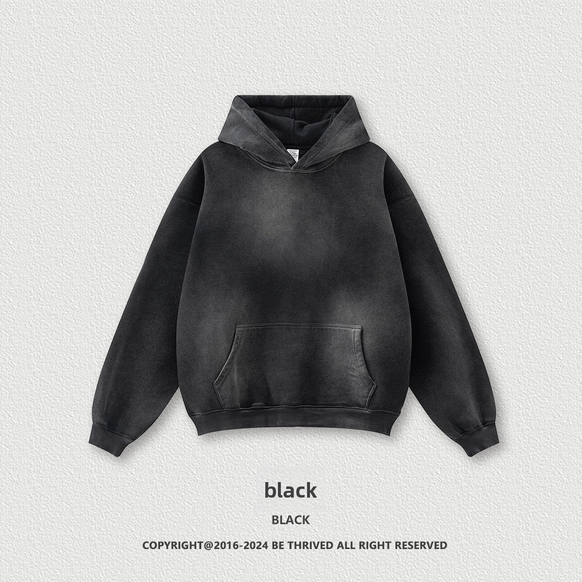 Mens Retro Fleece-Lined Hoodie and Sweatpants Set