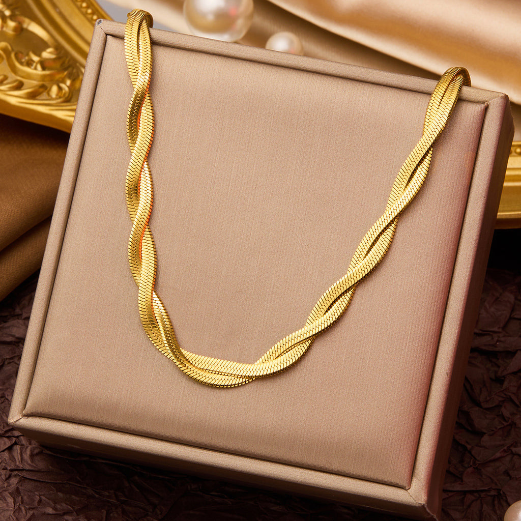 Minimalist Titanium Steel Clavicle Necklace