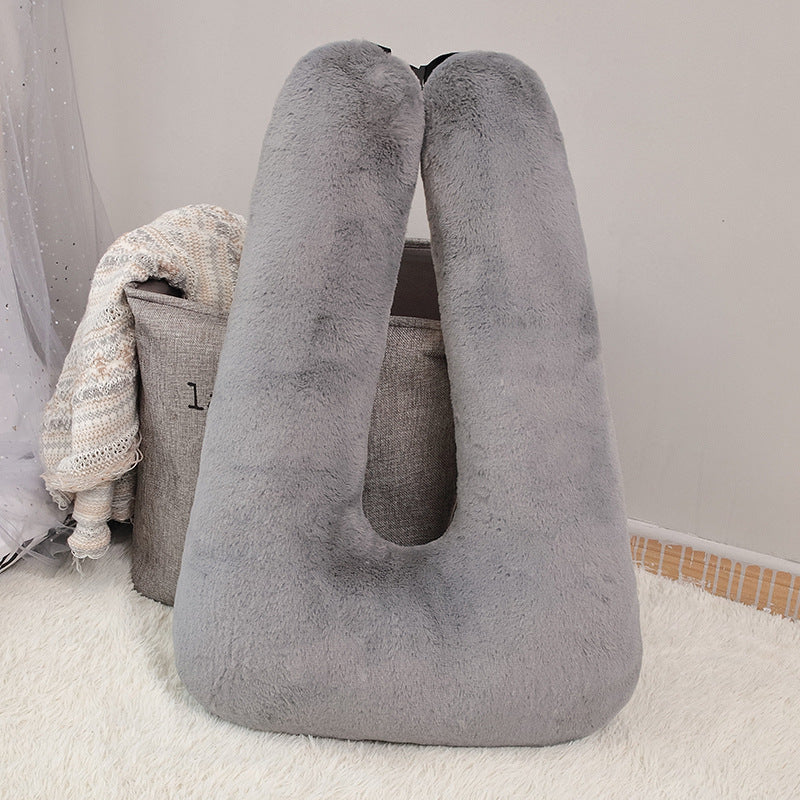 U-Shaped Plush Car Pillow Cushion