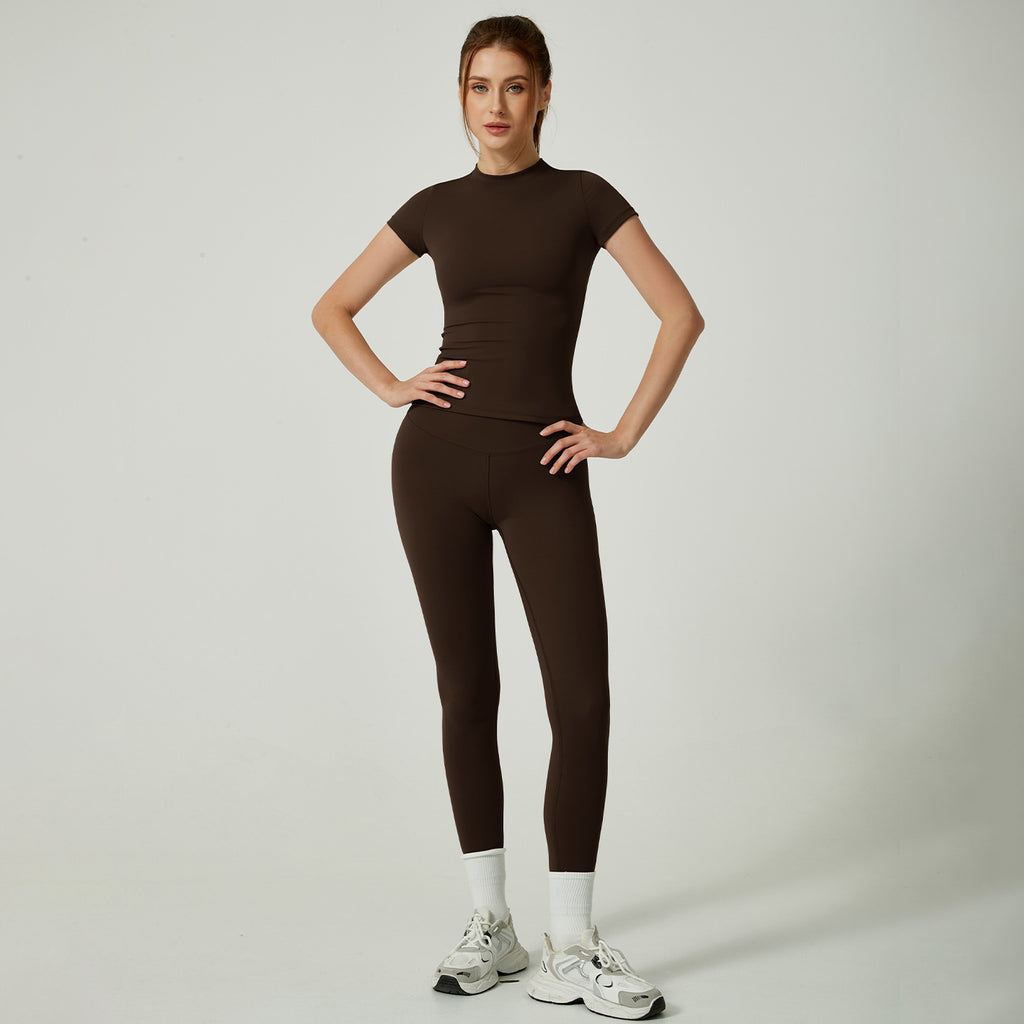 Womens Quick Dry Yoga Pilates Outfit Set