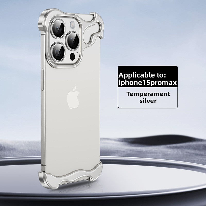 Phone Case Shaped Metal Frame No Backplate Protective Cover