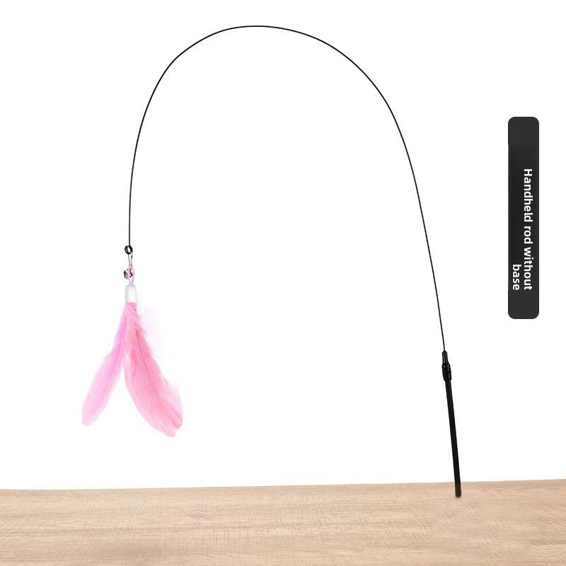 Feather Cat Teaser Stick with Suction Cup