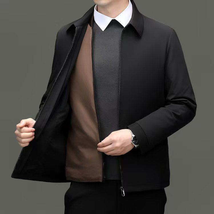 Removable Goose Down Jacket Men Warm Winter Coat