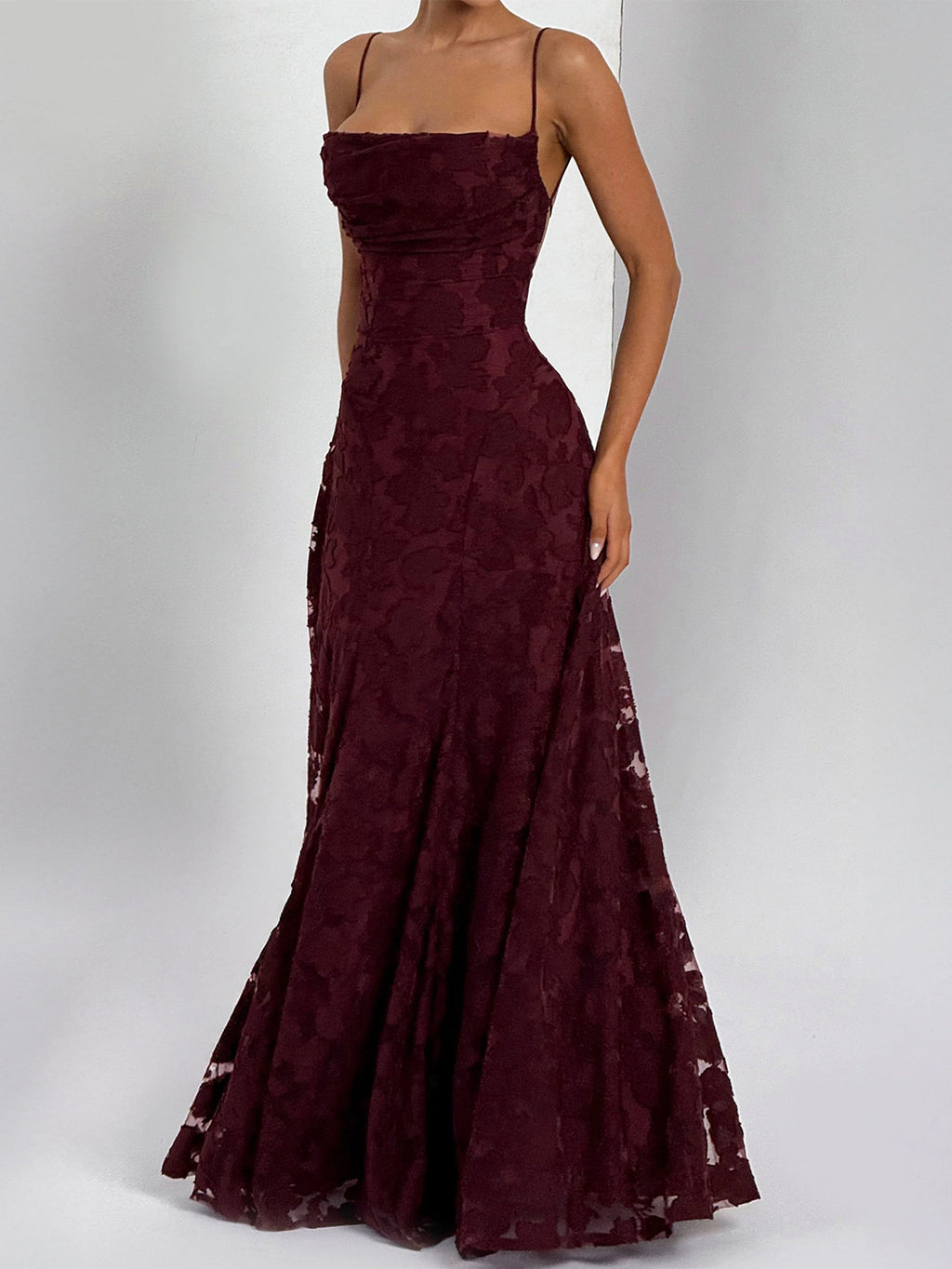 Elegant Suspender High Waist Long Dress