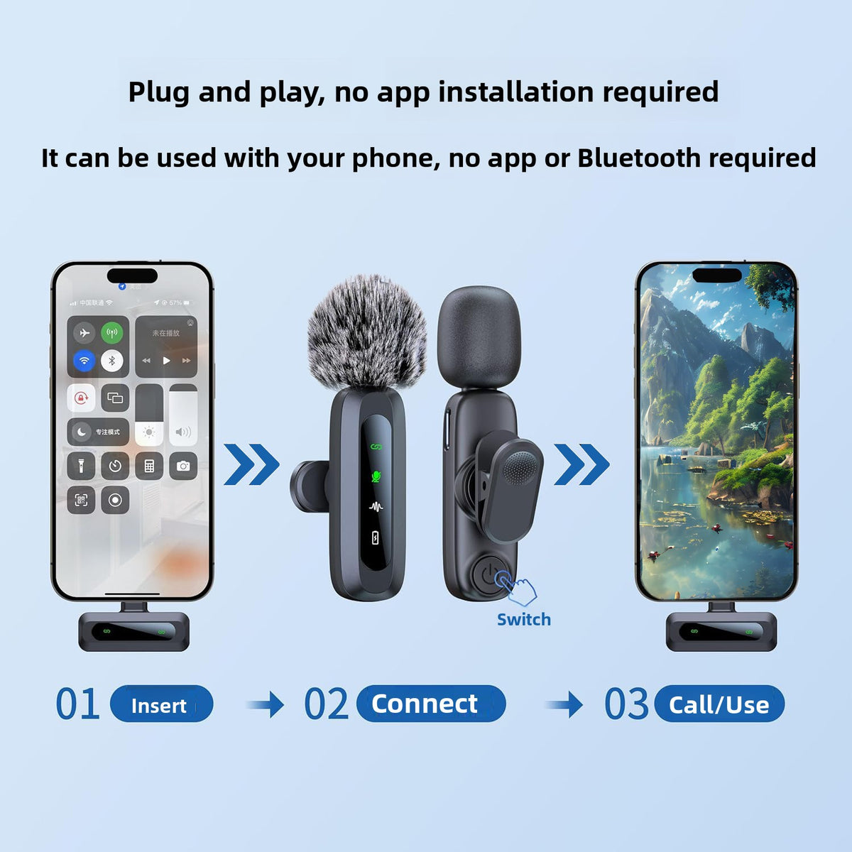 Wireless Lavalier Microphone Kit