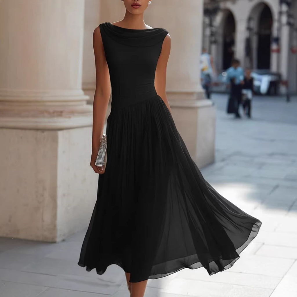 Elegant Party Swing Neck Dress