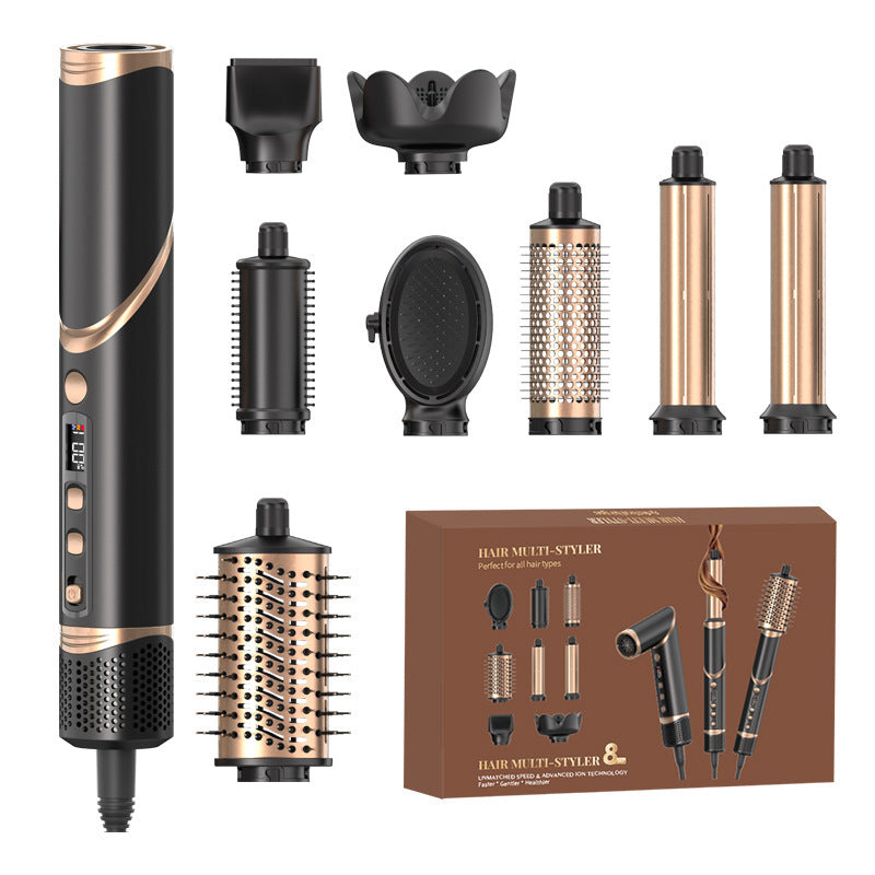 Multifunctional Hot Air Styler Hair Dryer with 8 Attachments