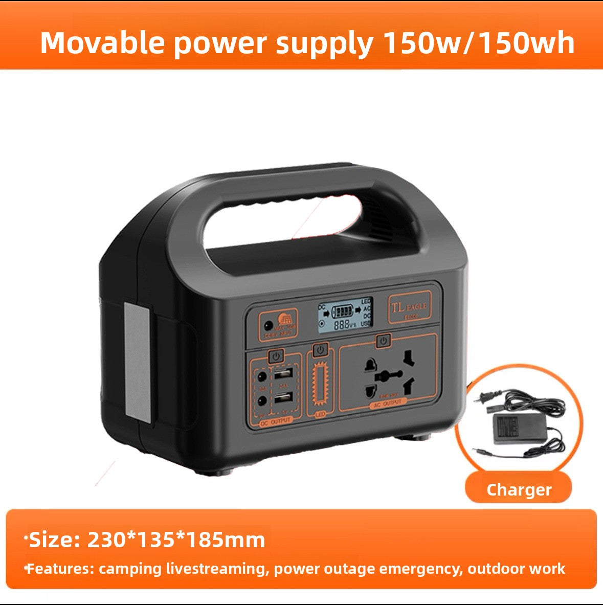 300W Portable Solar Power Station