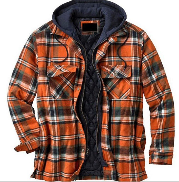 Men's Thickened Hooded Jacket