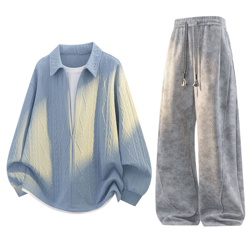 Men's Casual Two-Piece Sweatshirt Set